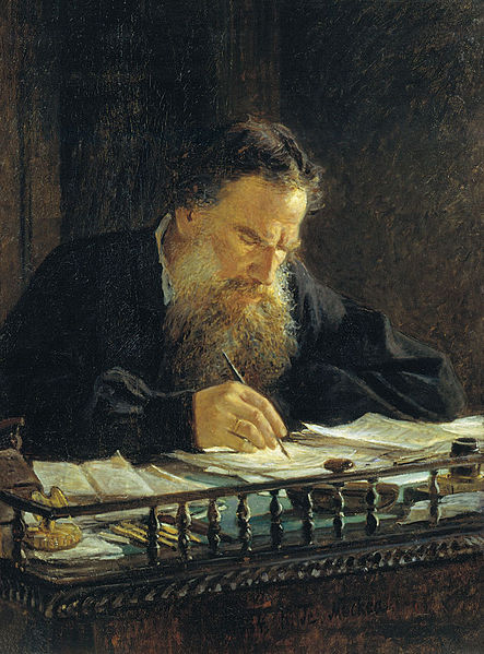 Leo Tolstoy 1882 by Nikolai Ge (1831-1894)  Tretyakov Gallery Moscow